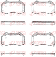 1113.02 Sada brzdových destiček, kotoučová brzda REMSA