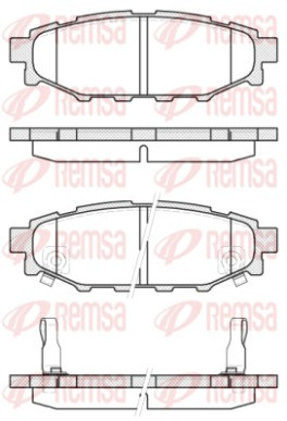 1136.12 Sada brzdových destiček, kotoučová brzda REMSA