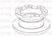 NCA1181.10 Brzdový kotouč Heavy Duty Brake Disc REMSA