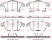 1249.22 Sada brzdových destiček, kotoučová brzda REMSA
