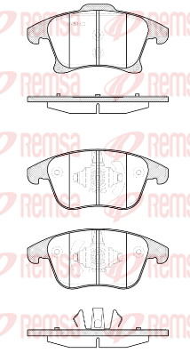 1249.20 Sada brzdových destiček, kotoučová brzda REMSA