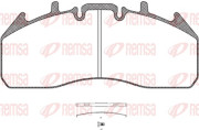 JCA 1257.00 Sada brzdových destiček, kotoučová brzda REMSA