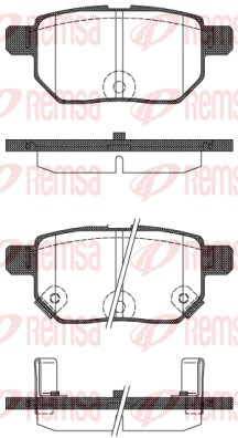 1286.22 Sada brzdových destiček, kotoučová brzda REMSA