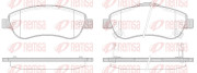 1289.02 Sada brzdových destiček, kotoučová brzda REMSA