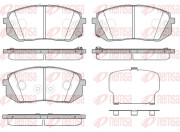 1302.52 Sada brzdových destiček, kotoučová brzda REMSA