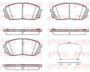 1302.43 REMSA sada brzdových platničiek kotúčovej brzdy 1302.43 REMSA