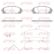 1312.30 Sada brzdových destiček, kotoučová brzda REMSA