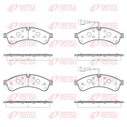 1339.12 Sada brzdových destiček, kotoučová brzda REMSA