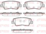 1362.85 REMSA sada brzdových platničiek kotúčovej brzdy 1362.85 REMSA
