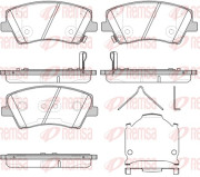 1412.04 Sada brzdových destiček, kotoučová brzda REMSA