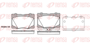 1422.02 Sada brzdových destiček, kotoučová brzda REMSA