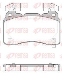 1438.24 Sada brzdových destiček, kotoučová brzda REMSA