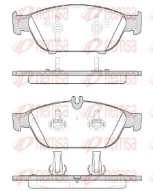 1441.10 Sada brzdových destiček, kotoučová brzda REMSA
