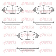 1470.10 Sada brzdových destiček, kotoučová brzda REMSA