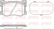 1475.12 Sada brzdových destiček, kotoučová brzda REMSA