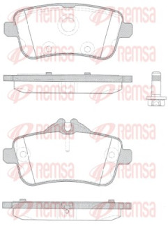 1503.10 Sada brzdových destiček, kotoučová brzda REMSA