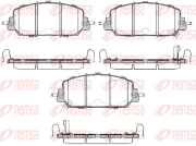 1508.22 REMSA sada brzdových platničiek kotúčovej brzdy 1508.22 REMSA