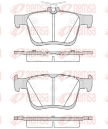 1516.00 Sada brzdových destiček, kotoučová brzda REMSA