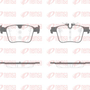 1516.05 Sada brzdových destiček, kotoučová brzda REMSA