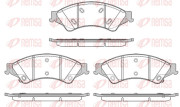 1524.02 Sada brzdových destiček, kotoučová brzda REMSA