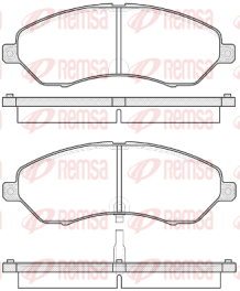 1529.02 REMSA sada brzdových platničiek kotúčovej brzdy 1529.02 REMSA