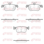 1551.28 Sada brzdových destiček, kotoučová brzda REMSA