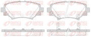 1570.02 Sada brzdových destiček, kotoučová brzda REMSA