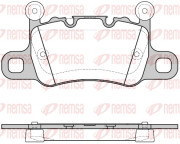 1598.10 Sada brzdových destiček, kotoučová brzda REMSA