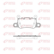 1598.40 Sada brzdových destiček, kotoučová brzda REMSA