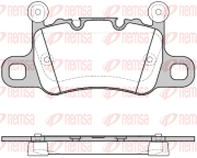 1598.10 REMSA sada brzdových platničiek kotúčovej brzdy 1598.10 REMSA