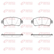 1656.35 Sada brzdových destiček, kotoučová brzda REMSA