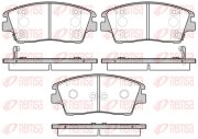 1676.02 Sada brzdových destiček, kotoučová brzda REMSA