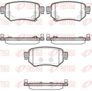 1682.02 Sada brzdových destiček, kotoučová brzda REMSA