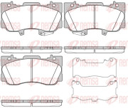 1685.02 Sada brzdových destiček, kotoučová brzda REMSA