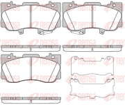1685.02 REMSA sada brzdových platničiek kotúčovej brzdy 1685.02 REMSA