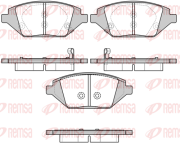 1686.02 REMSA sada brzdových platničiek kotúčovej brzdy 1686.02 REMSA