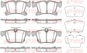 1701.02 Sada brzdových destiček, kotoučová brzda REMSA