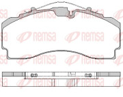 JCA 1704.00 Sada brzdových destiček, kotoučová brzda REMSA