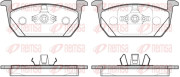 1710.00 Sada brzdových destiček, kotoučová brzda REMSA