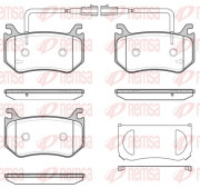 1715.02 Sada brzdových destiček, kotoučová brzda REMSA