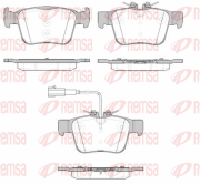 1722.01 REMSA sada brzdových platničiek kotúčovej brzdy 1722.01 REMSA