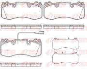 1723.01 REMSA sada brzdových platničiek kotúčovej brzdy 1723.01 REMSA