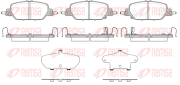 1730.02 REMSA sada brzdových platničiek kotúčovej brzdy 1730.02 REMSA