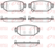 1731.02 REMSA sada brzdových platničiek kotúčovej brzdy 1731.02 REMSA