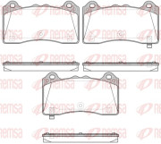 1736.02 Sada brzdových destiček, kotoučová brzda REMSA