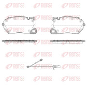 1743.00 Sada brzdových destiček, kotoučová brzda REMSA