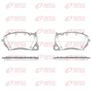 1743.20 Sada brzdových destiček, kotoučová brzda REMSA