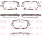 1784.02 Sada brzdových destiček, kotoučová brzda REMSA