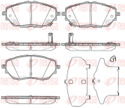 1786.02 REMSA sada brzdových platničiek kotúčovej brzdy 1786.02 REMSA