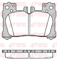 1791.00 Sada brzdových destiček, kotoučová brzda REMSA